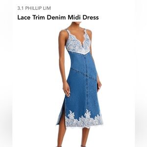 3.1 Philip Lim Lace Denim Dress